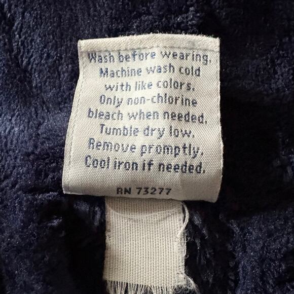 CROFT & BARROW Diamond Quilt House Robe Sz Blue XXL Lounging Lagen Relax Cozy - Picture 5 of 8